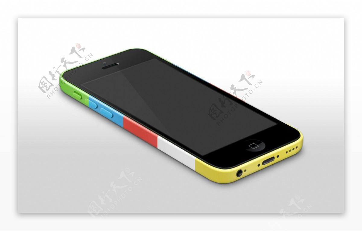 iphone5c苹果手机UI模版彩壳