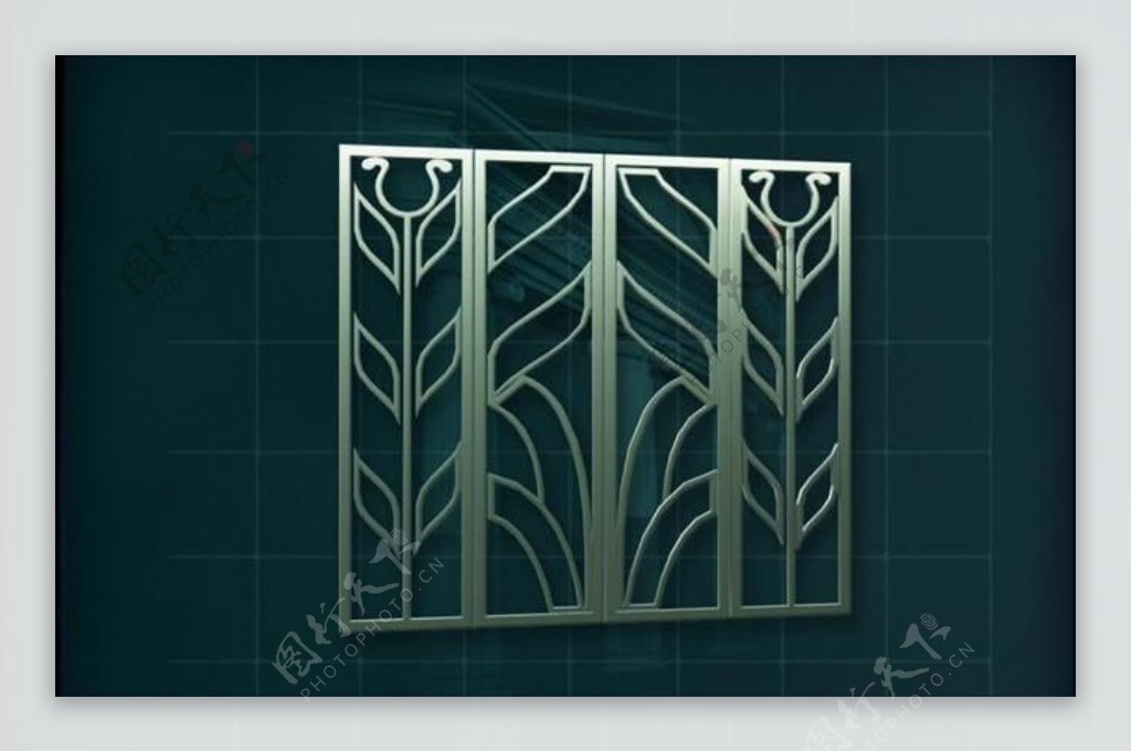 门窗构件之大门3D模型大门012