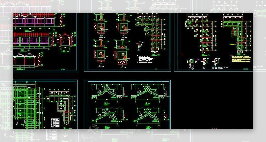 室外长廊建筑结构图