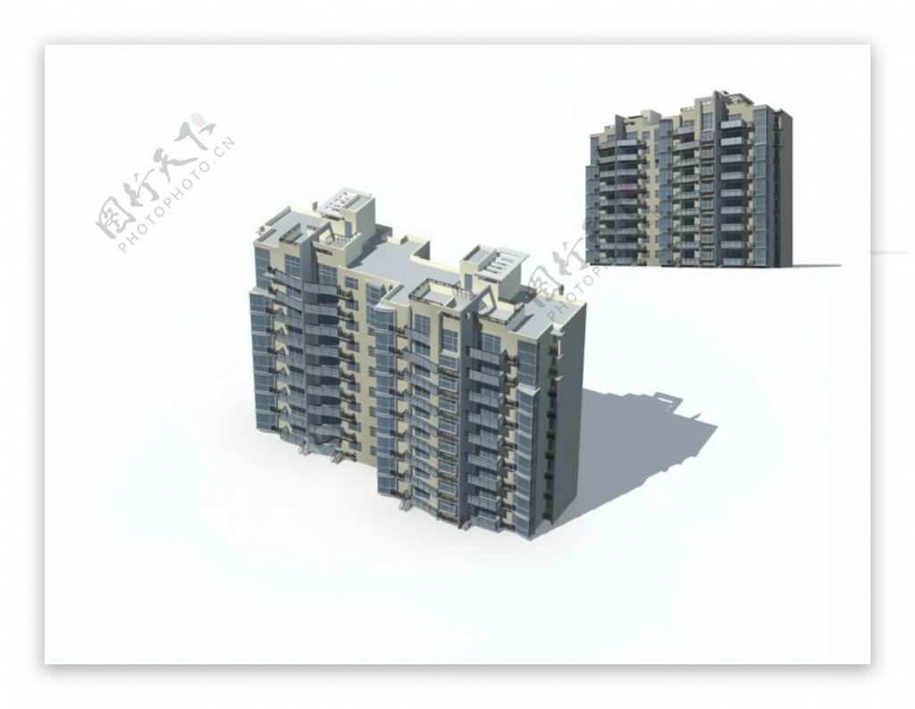 小高层建筑模型