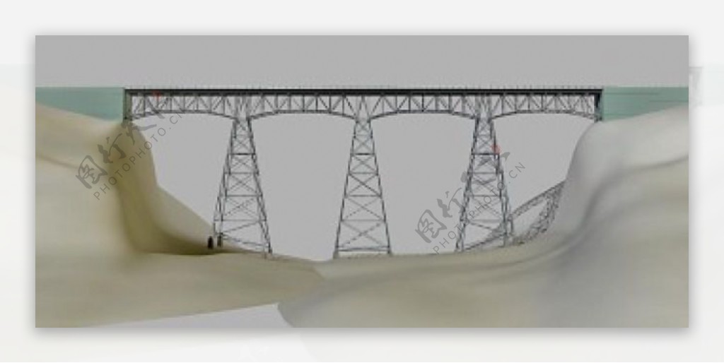 室外模型桥梁3d素材3d装修模板6