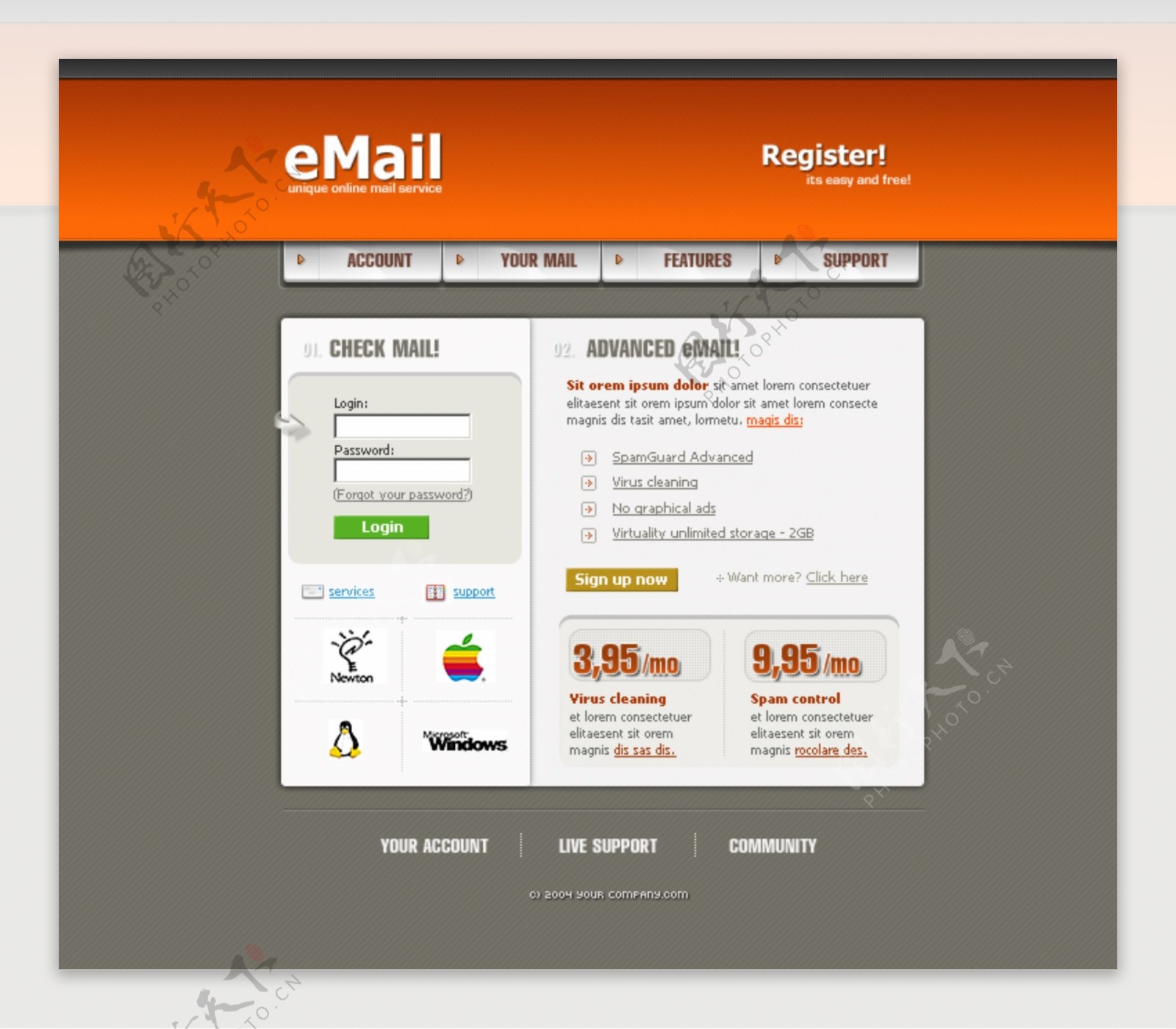 email电子邮件服务公司网站