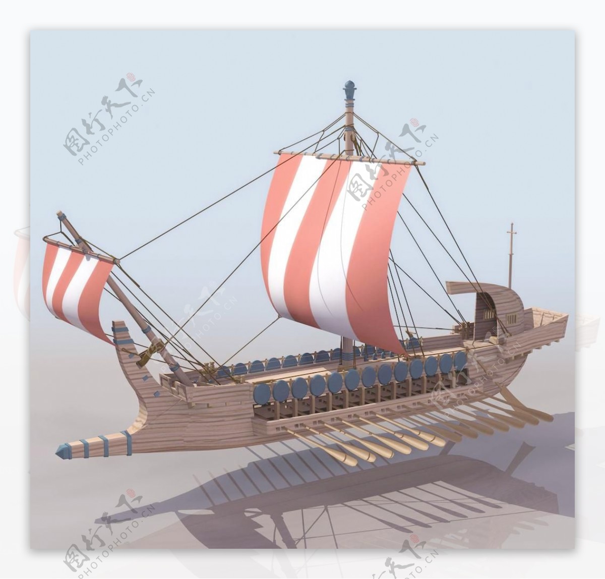 GREEK古代帆船模型01