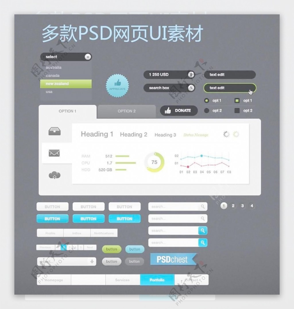 网页设计素材图片