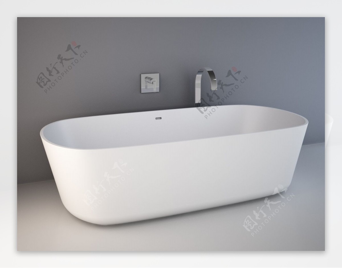 现代浴缸模型设计