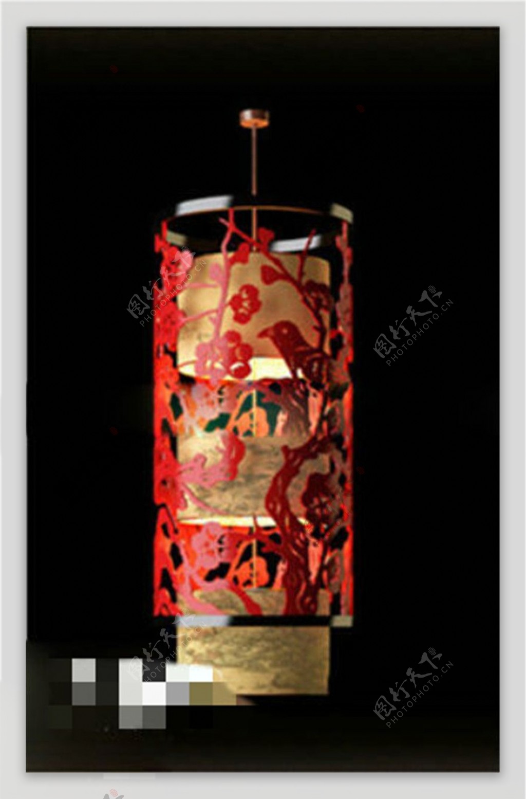 中式吊灯古典风格3D模型素材