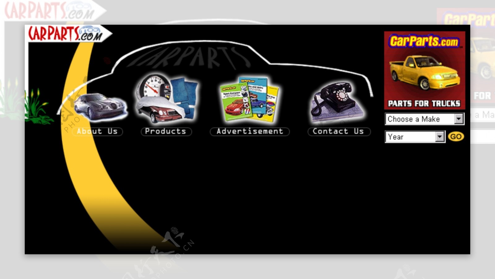 汽车零件生产企业网页模板