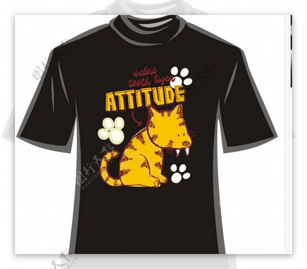 猫系列T恤印花
