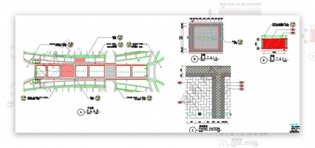 成都中海名城建筑设计CAD图纸
