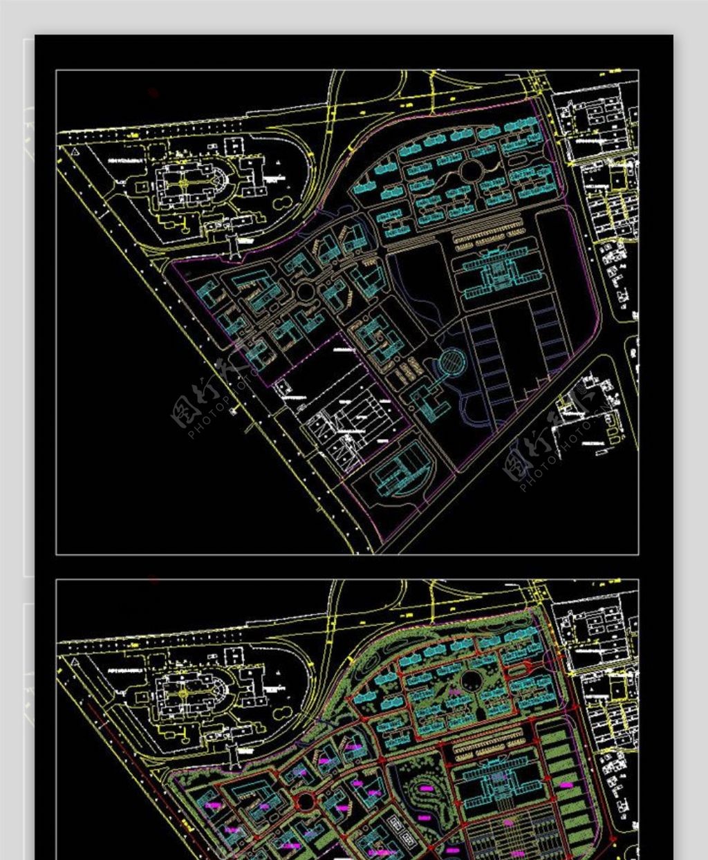 合肥包河行政中心设计素材CAD图纸