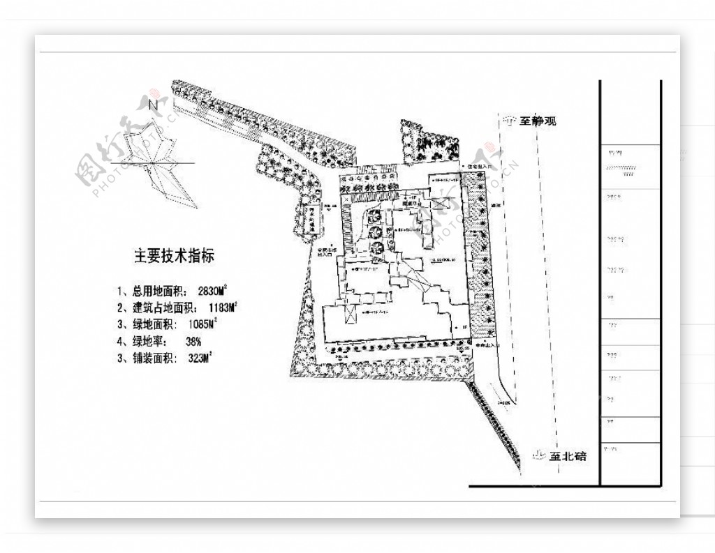 农贸市场绿化CAD图库