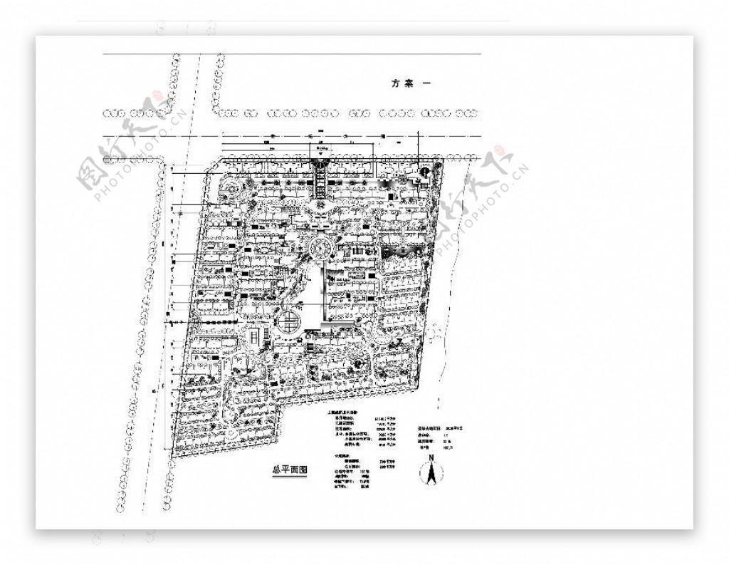 小区平面规划CAD图