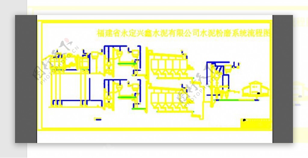 水泥粉磨系统流程图