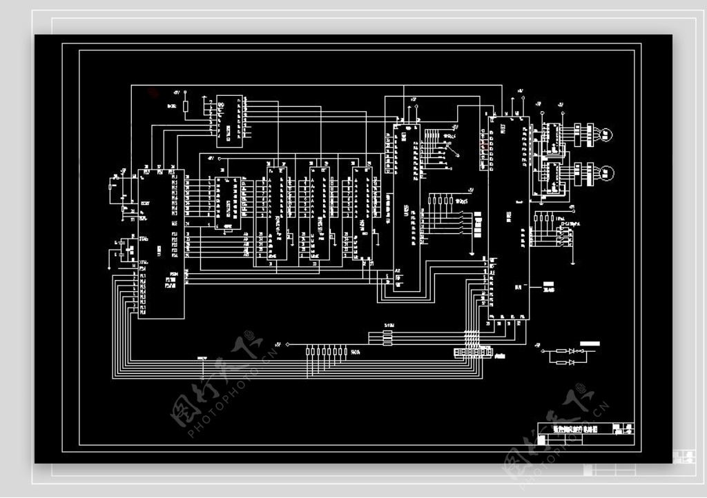 数控铣床硬件电路图CAD图纸