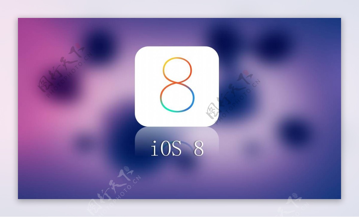 毛玻璃风格ios8系统科技成PPT模板