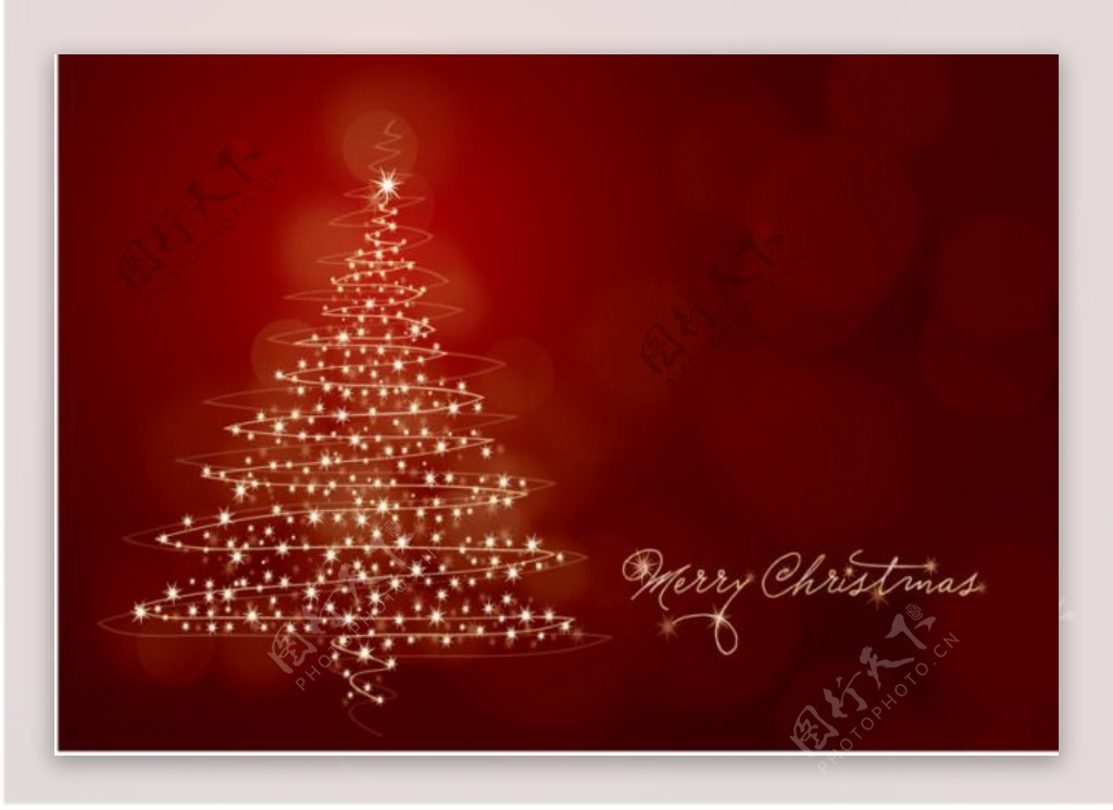 璀璨圣诞树卡片封面