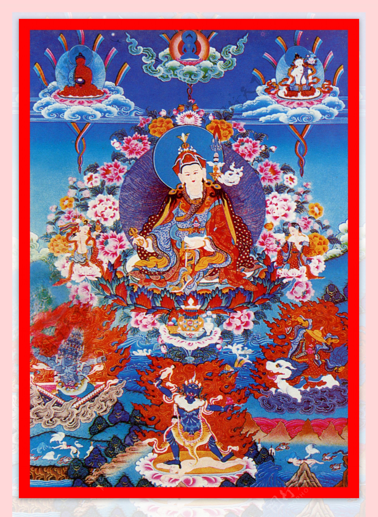 西藏日喀则唐卡佛教佛法佛经佛龛唐卡全大藏族文化13图片