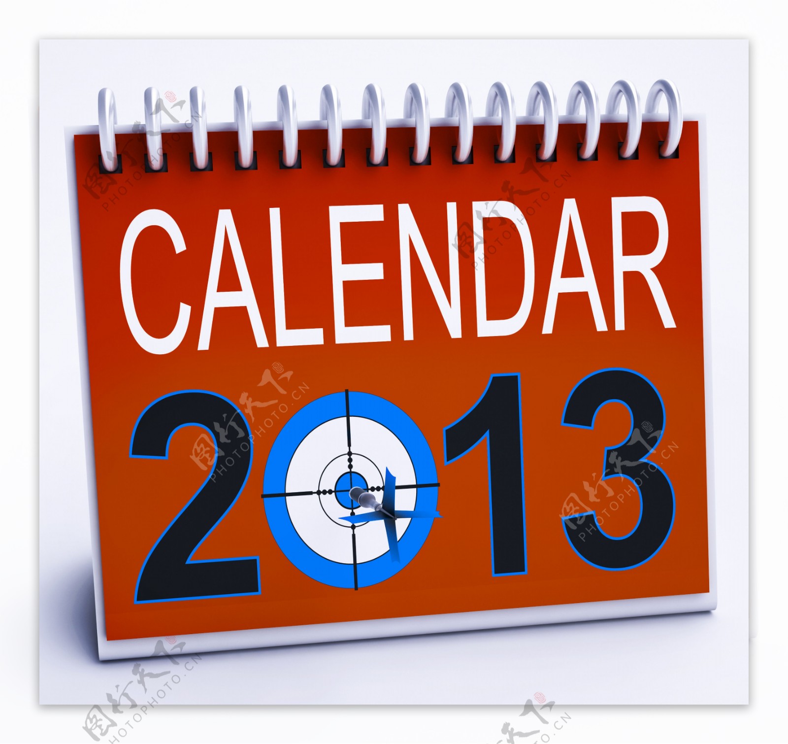2013年计划和进度的日历显示
