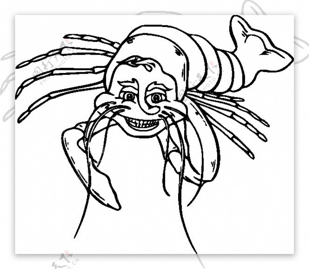 哈哈大笑的龙虾剪辑艺术
