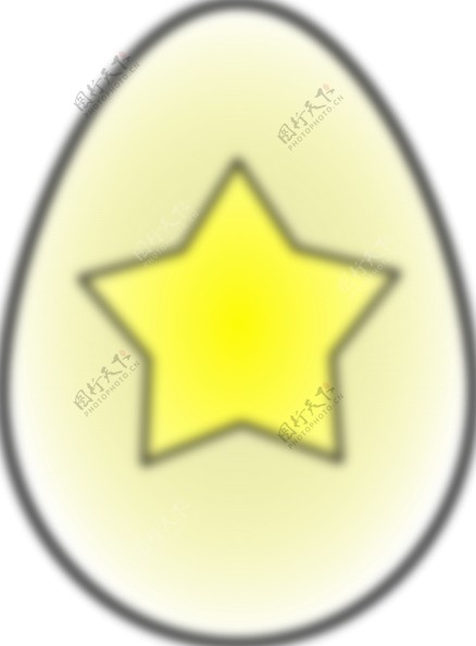 复活节彩蛋的明星剪贴画