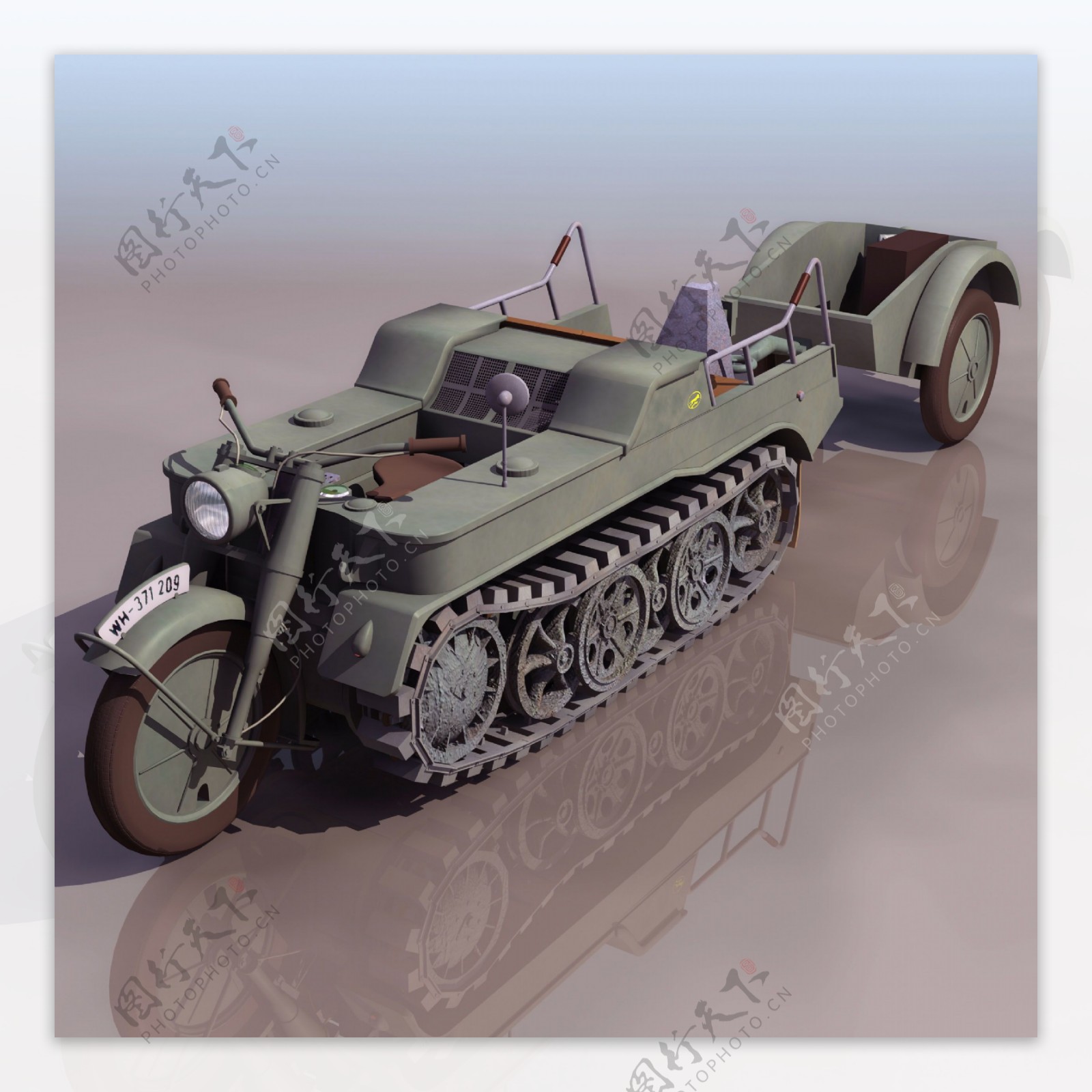 SDKFZ2军用车模型01