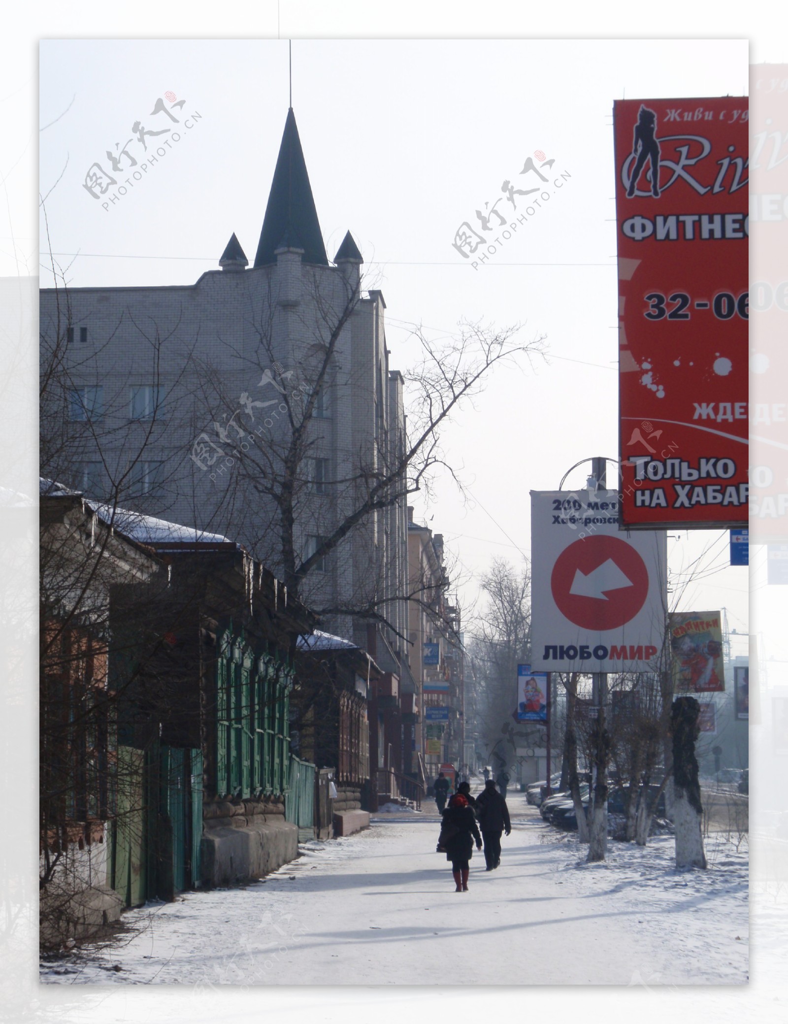 冬天的街道图片