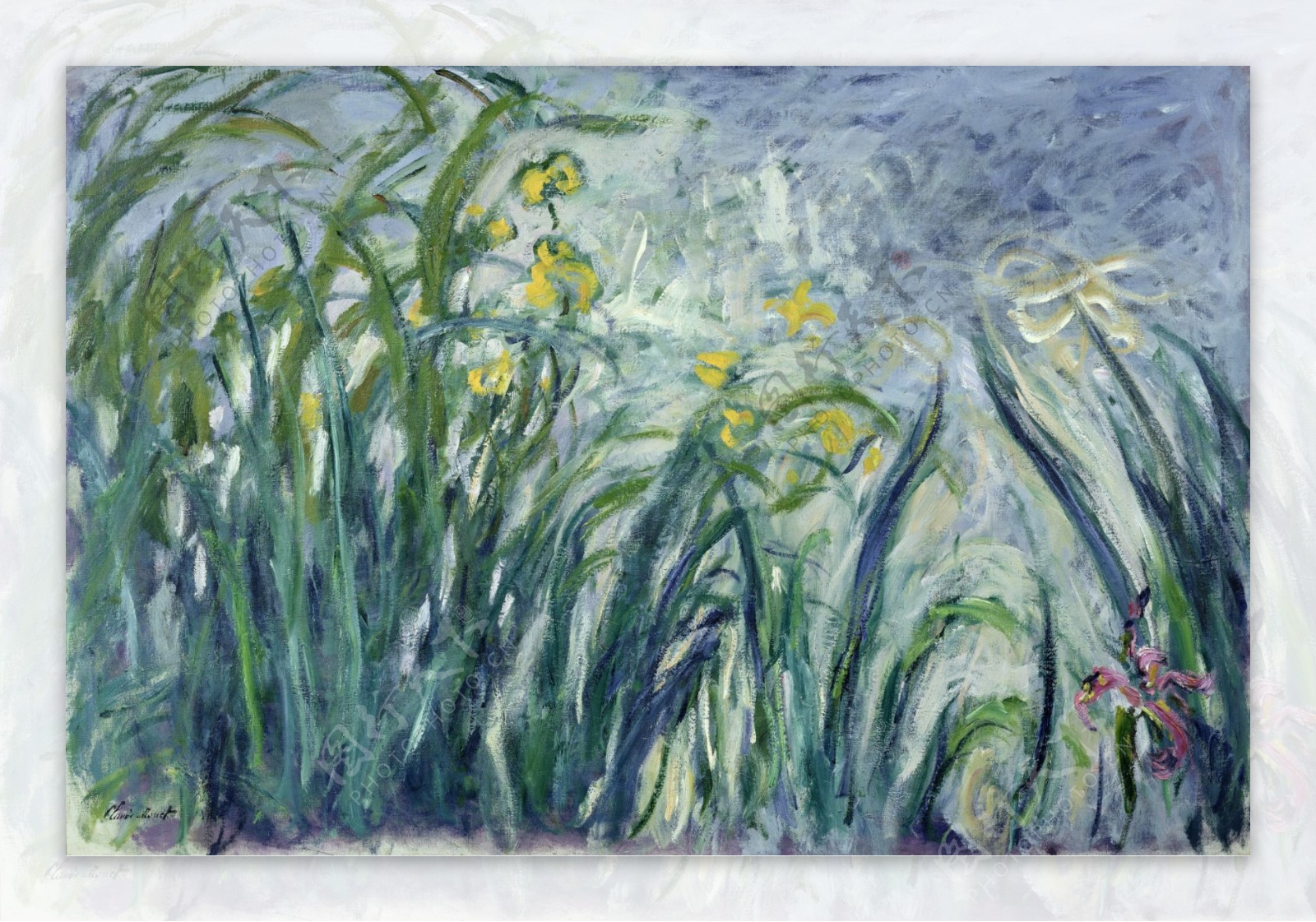 Irisjaunesetmauves19241925风景建筑田园植物水景田园印象画派写实主义油画装饰画
