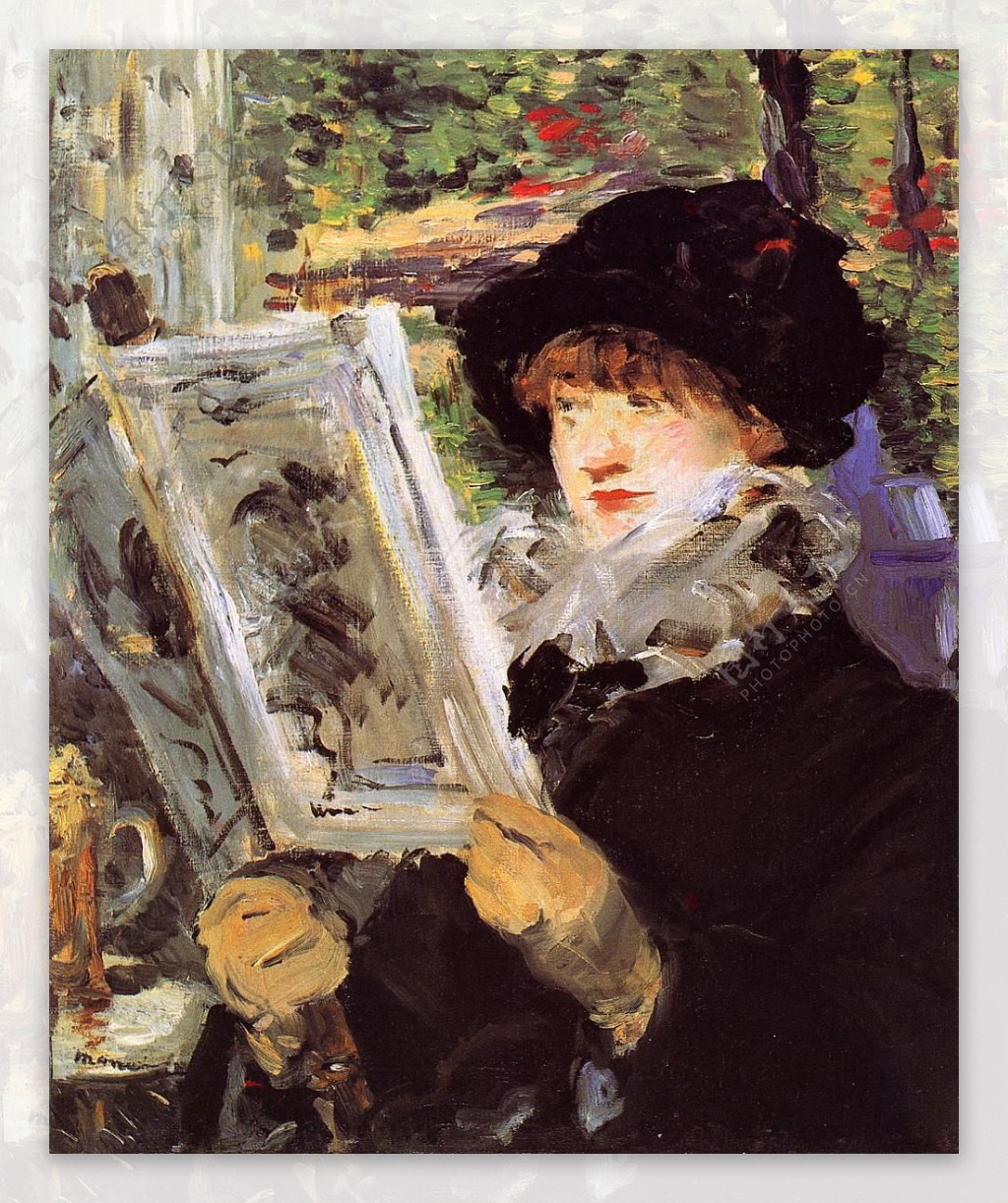 EdouardManet0119法国画家爱德华马奈EdouardManet印象派人物女性风景静物人体油画装饰画