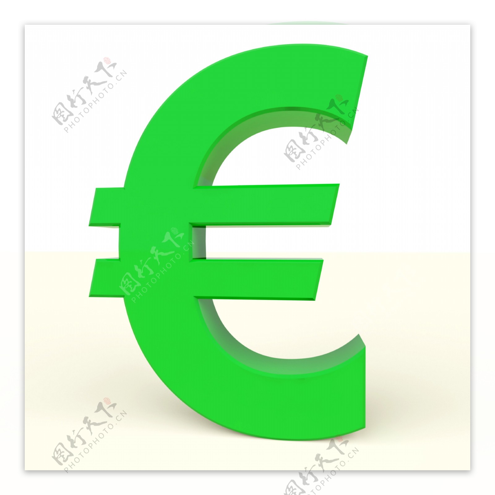 在欧洲金钱或财富的象征符号欧元