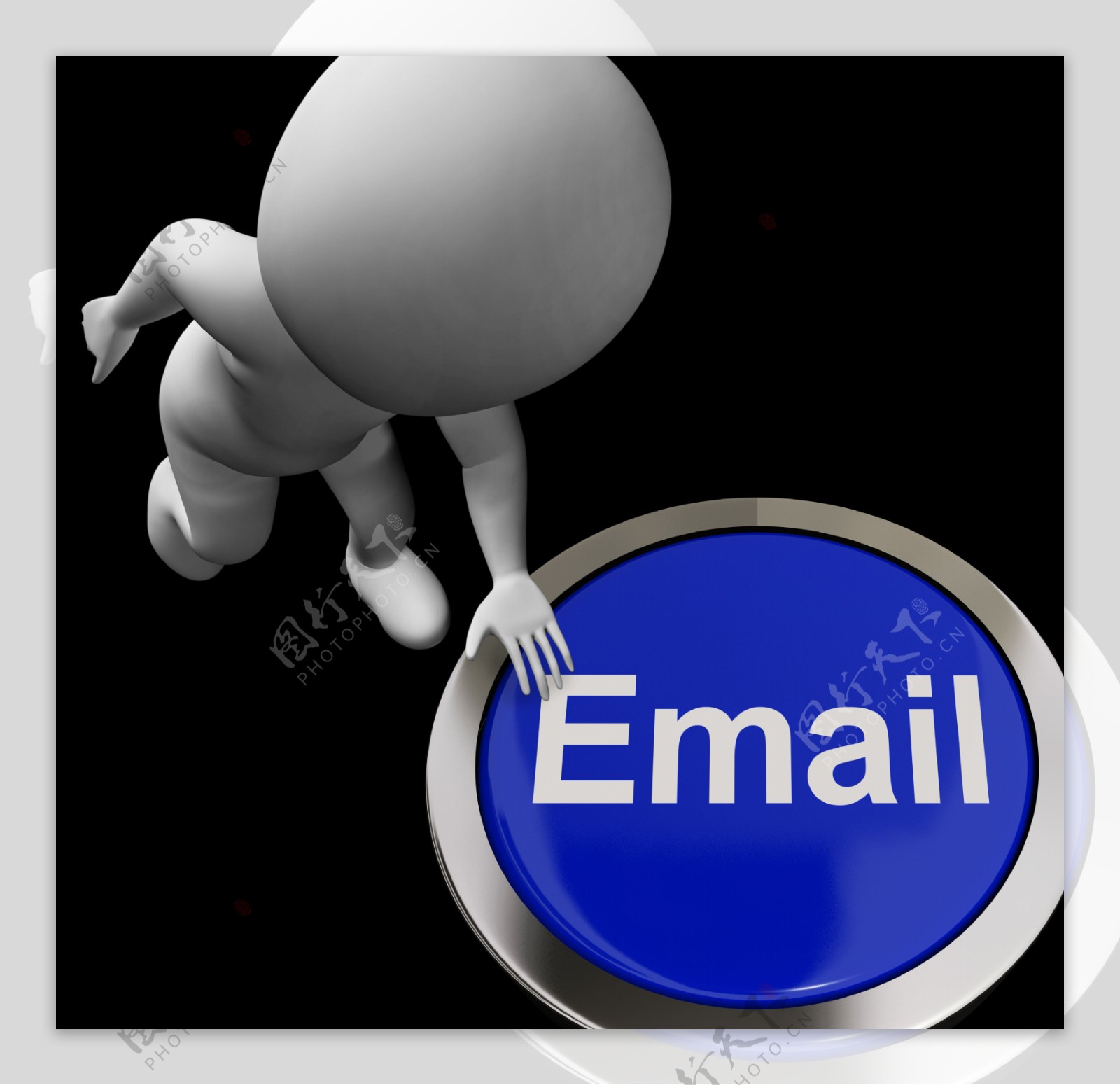 发送电子邮件和互联网通信电子邮件按钮