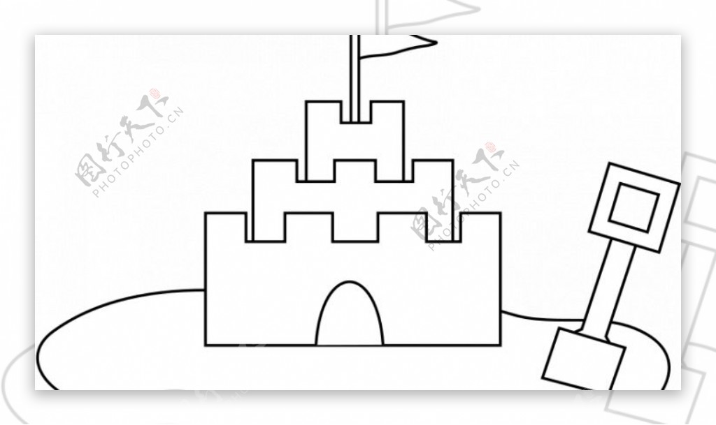 城堡的矢量图像