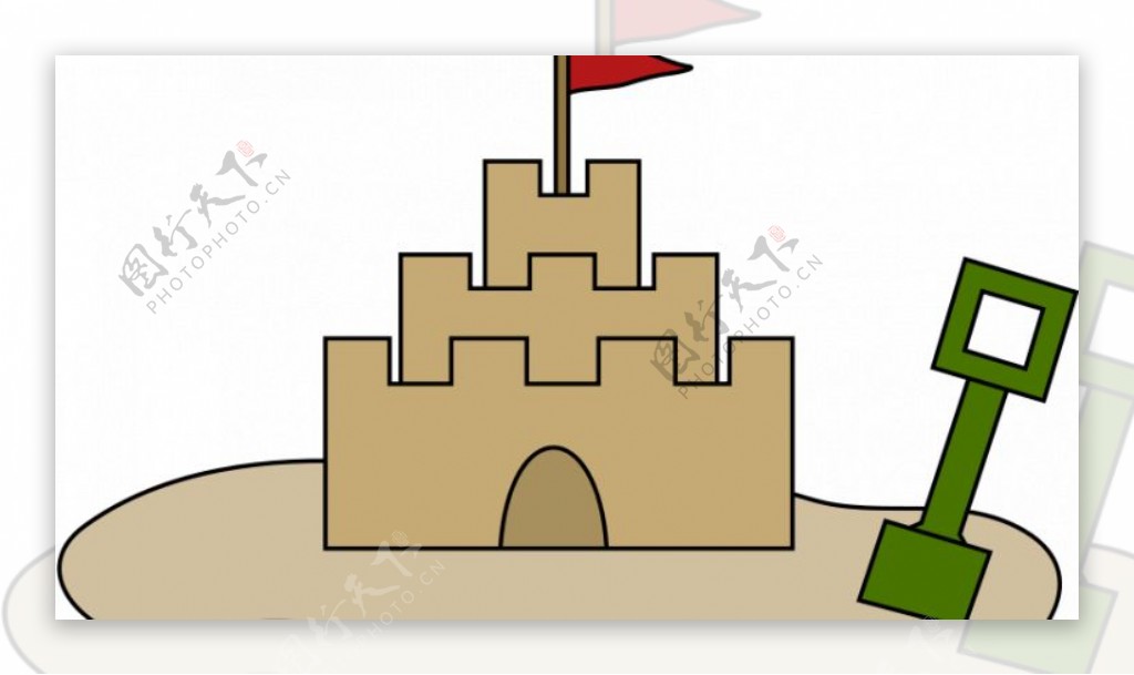 矢量插画的城堡