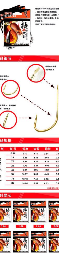 鱼钩介绍图图片