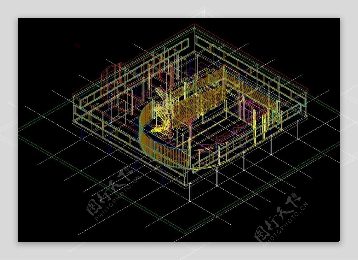 萨伏伊别墅CAD模型
