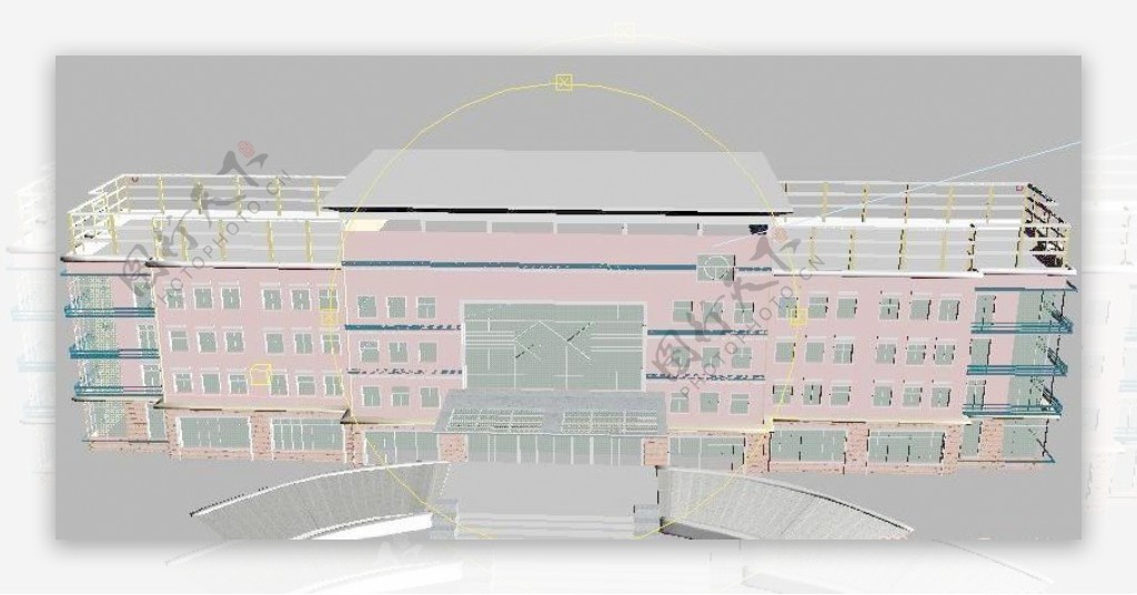 学校教学楼3DMAX模型源文件