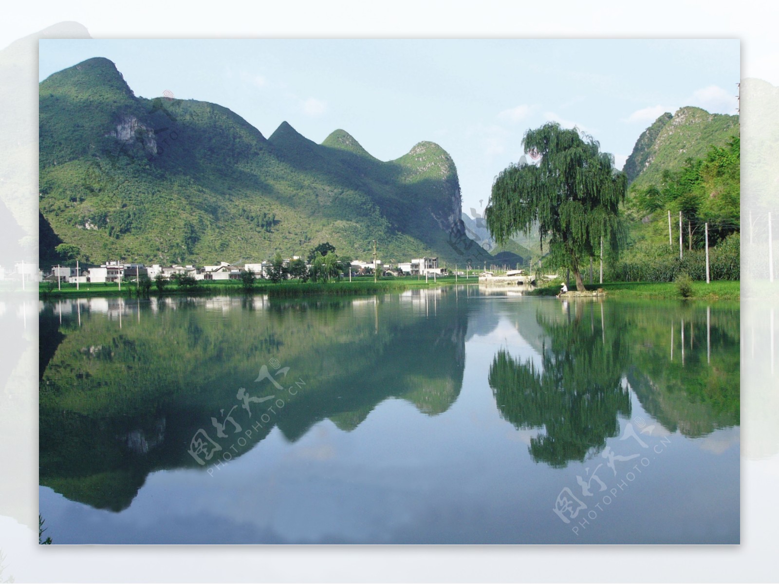 高清水库风景