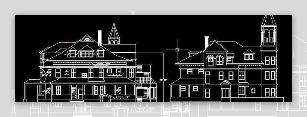 cad图库资料建筑立面素材