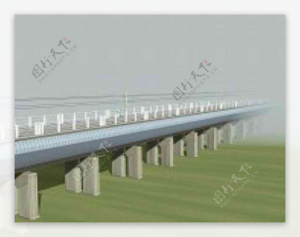 跨江大桥模型