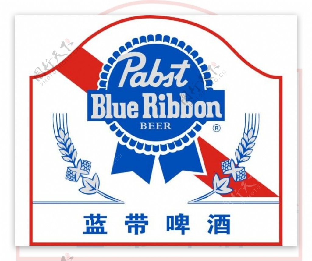 蓝带啤酒标志