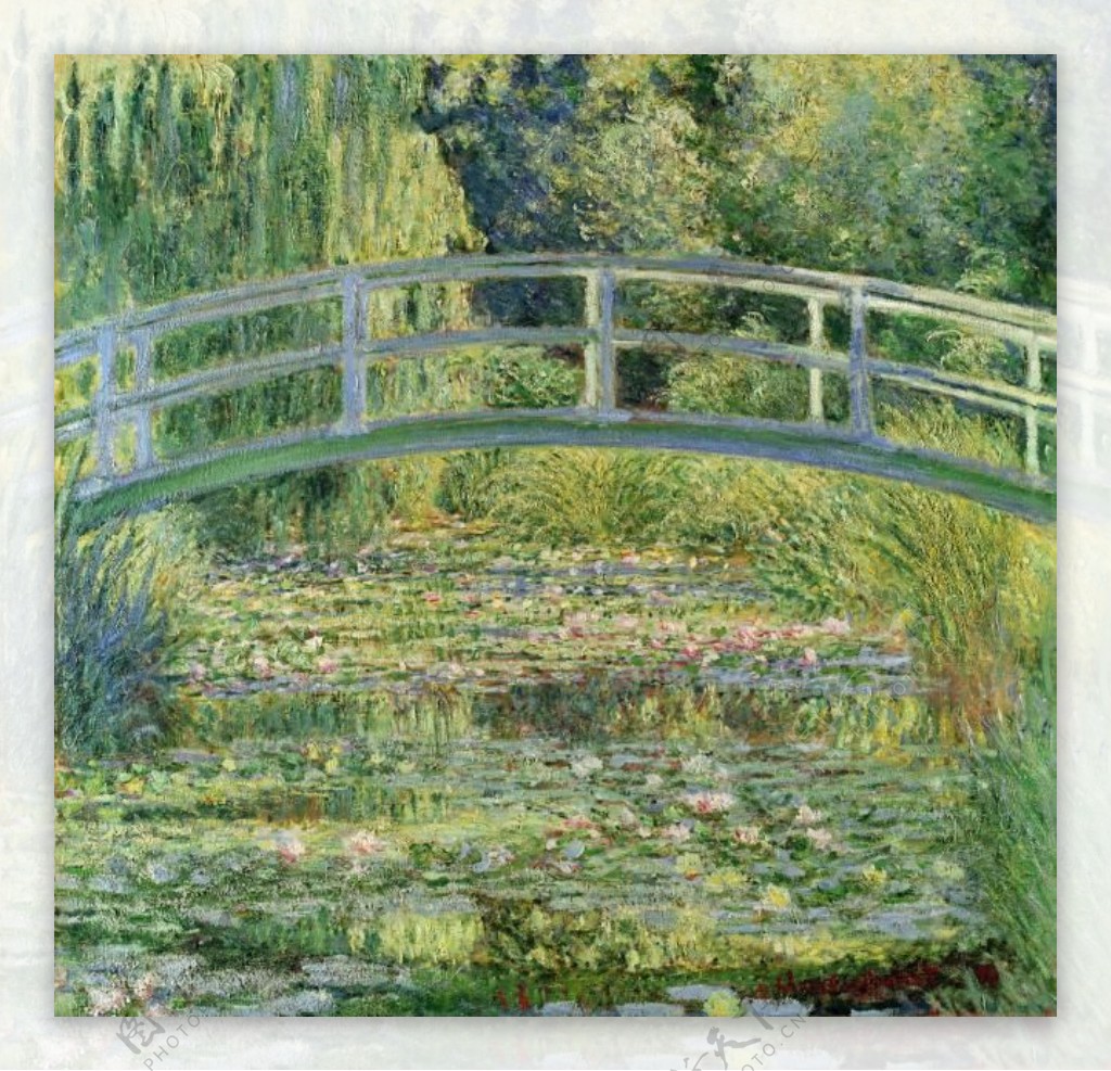 WaterLilyPond1899法国画家克劳德.莫奈oscarclaudeMonet风景油画装饰画