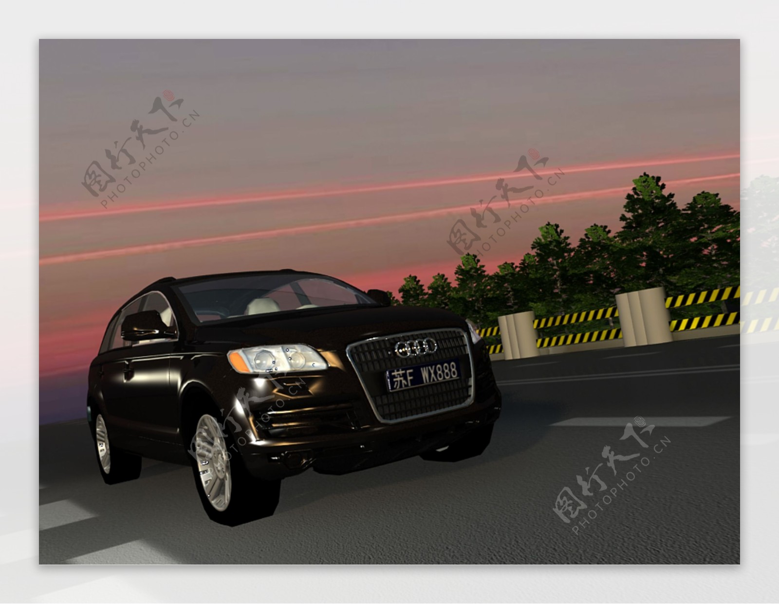 Audi奥迪Q7汽车模型3Dmax