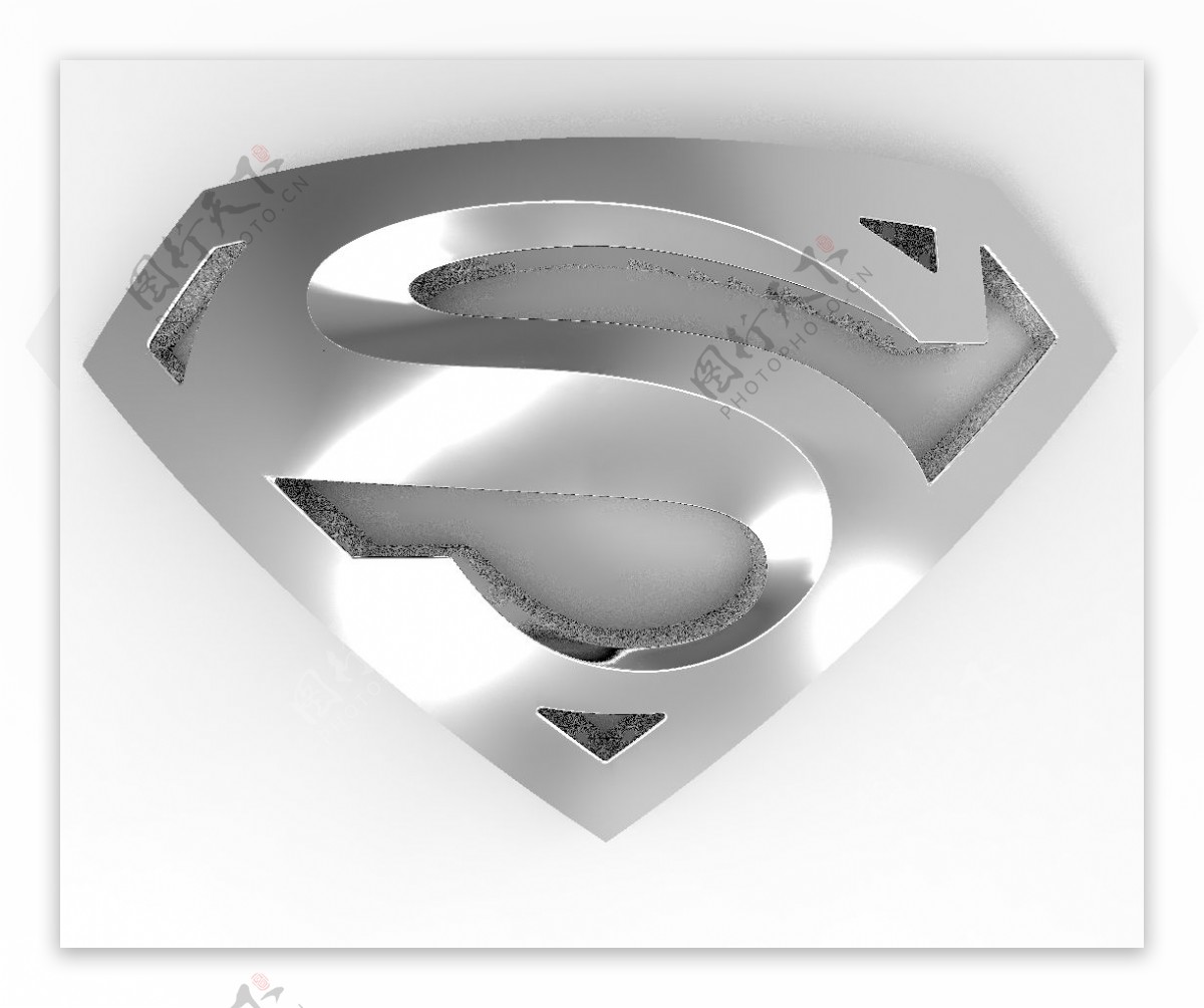 下载超人标志的3D
