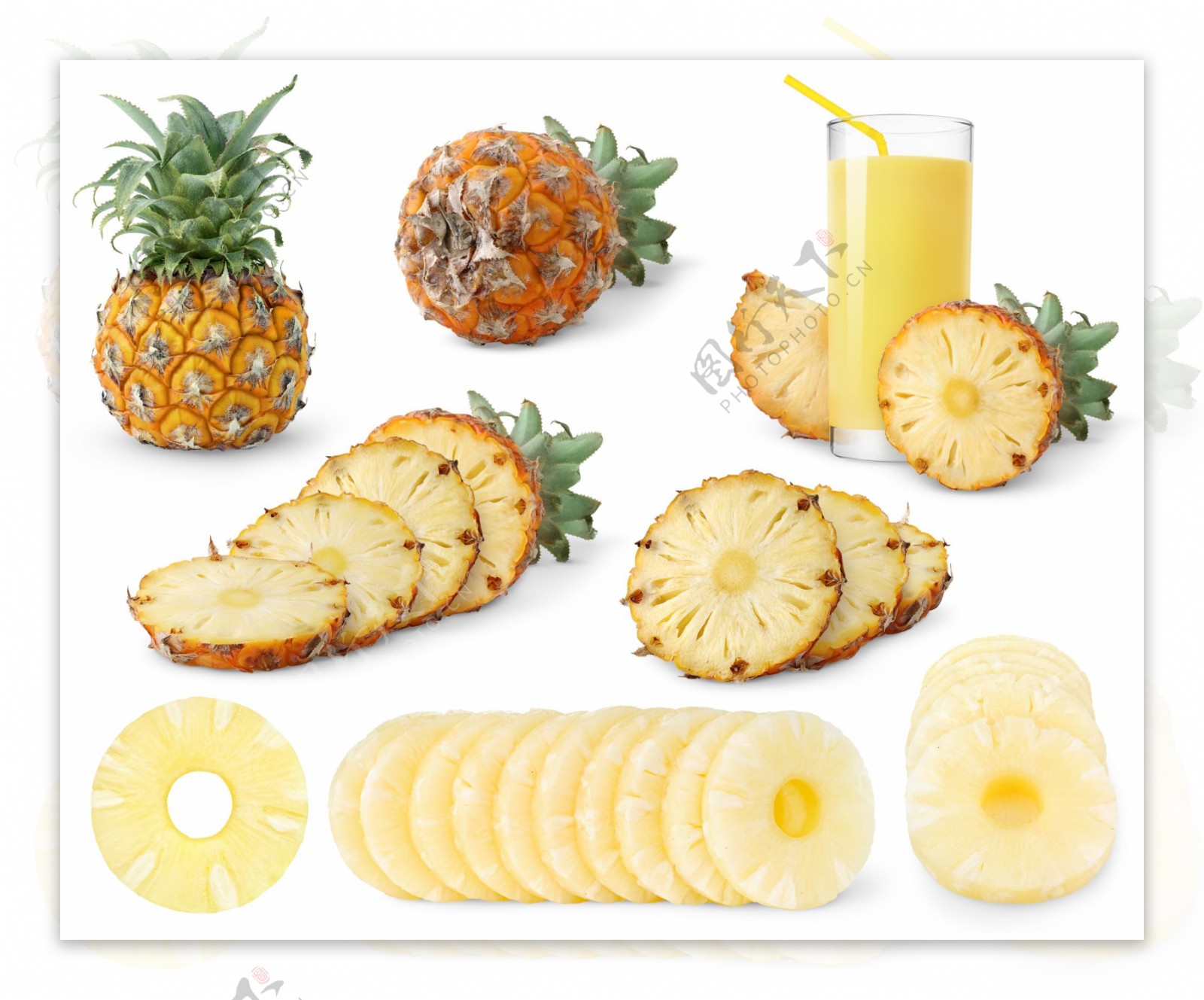 菠萝汁图片素材-编号38014230-图行天下