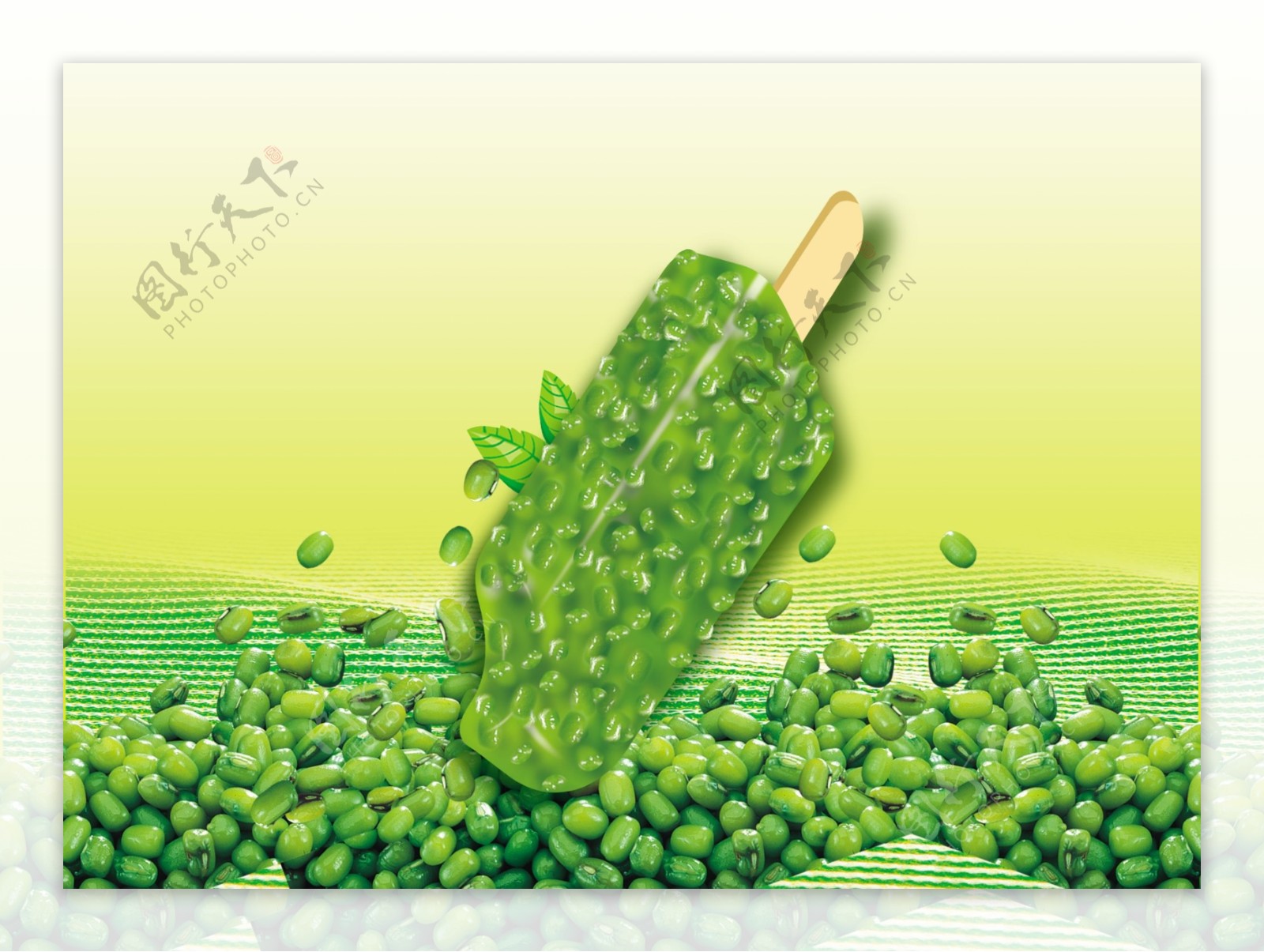 绿豆冰棍图片