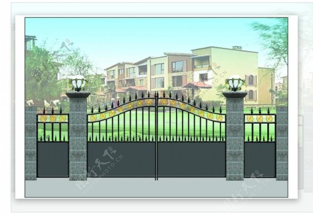 别墅大门效果图片