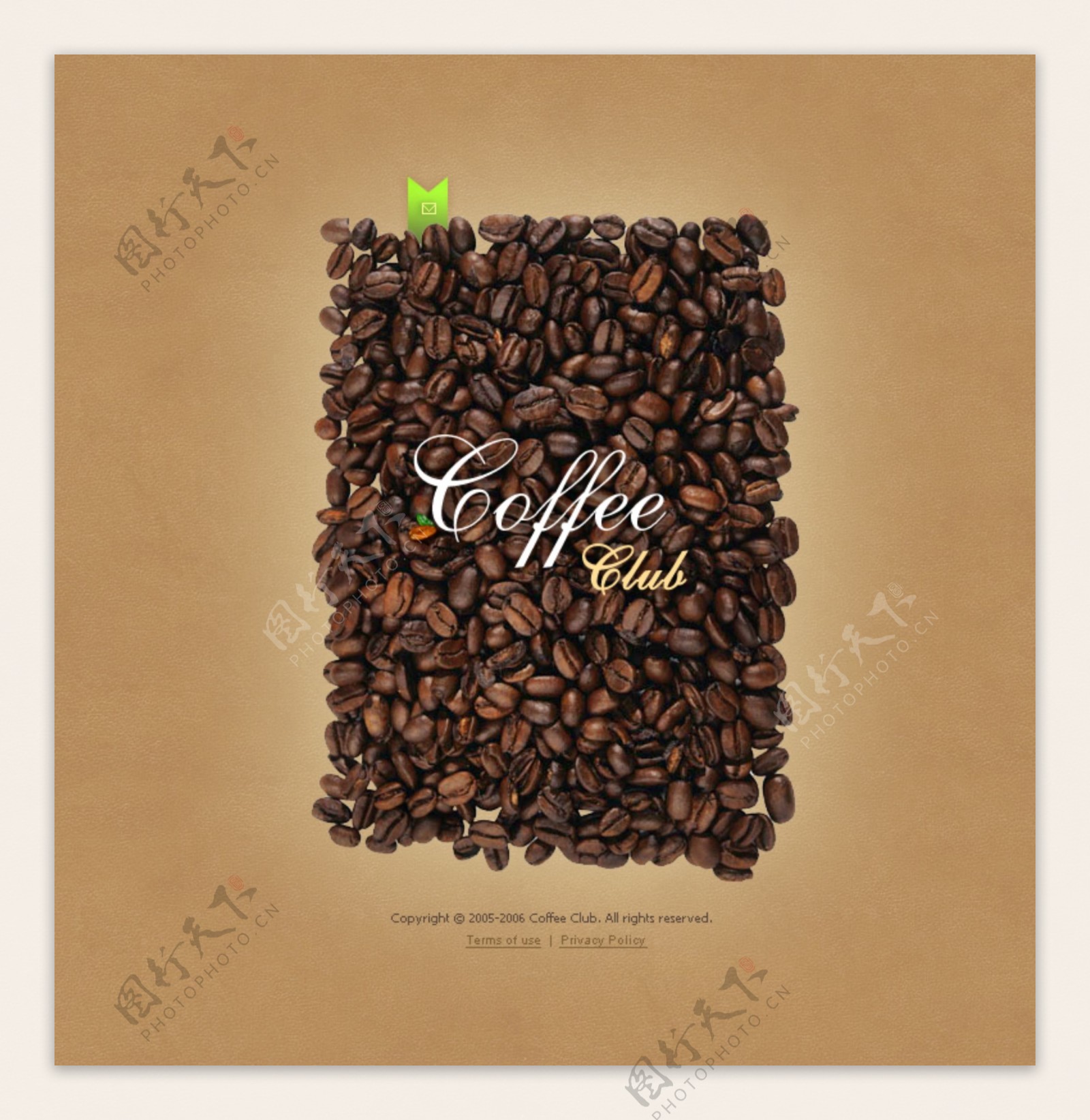 美食餐厅棕色背景网页模版咖啡咖啡豆优雅图片