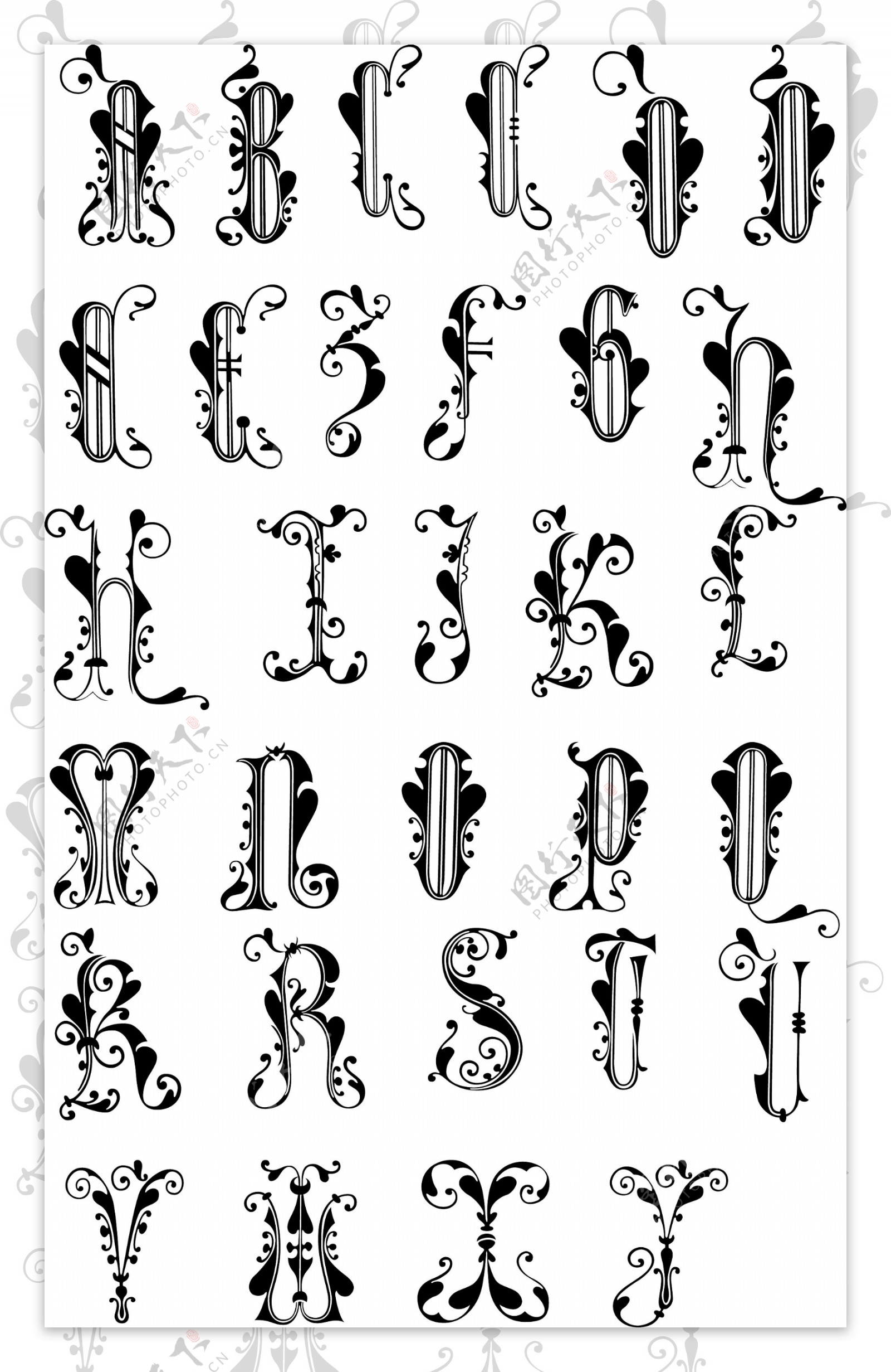 音符字母图片
