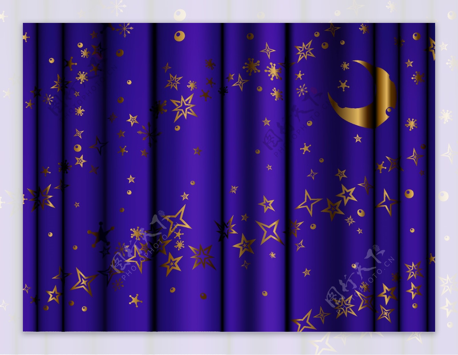 紫色丝绸窗帘效果图