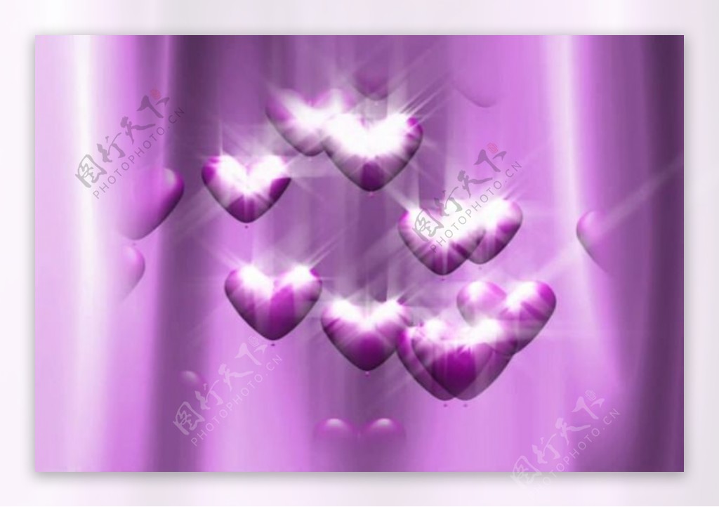 紫色爱素材
