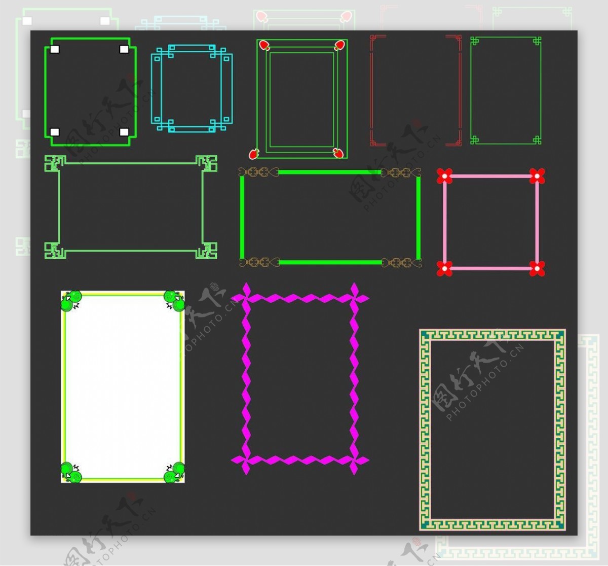 各种框架图片